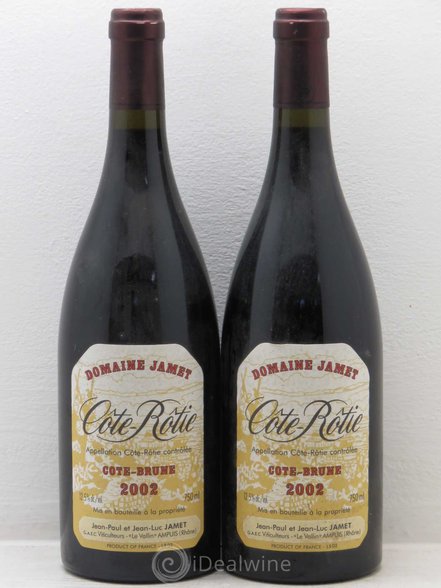 Côte-Rôtie Côte Brune Jamet (Domaine) 2002 - Lot de 2 bouteilles - 0