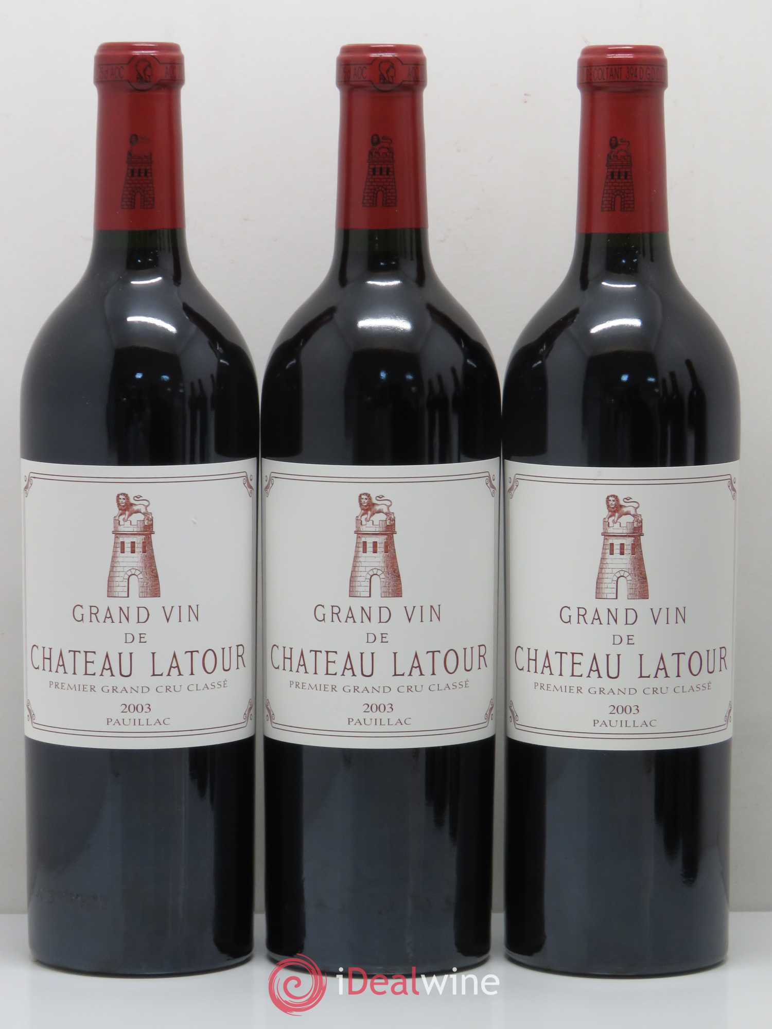 Château Latour 1er Grand Cru Classé 2003 - Lot de 6 bouteilles - 1