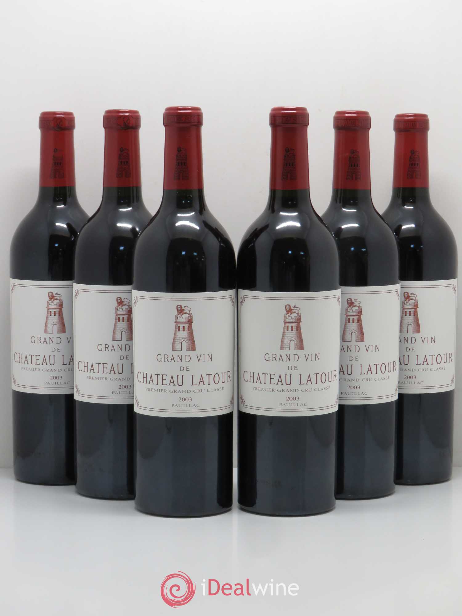 Château Latour 1er Grand Cru Classé 2003 - Lot de 6 bouteilles - 0