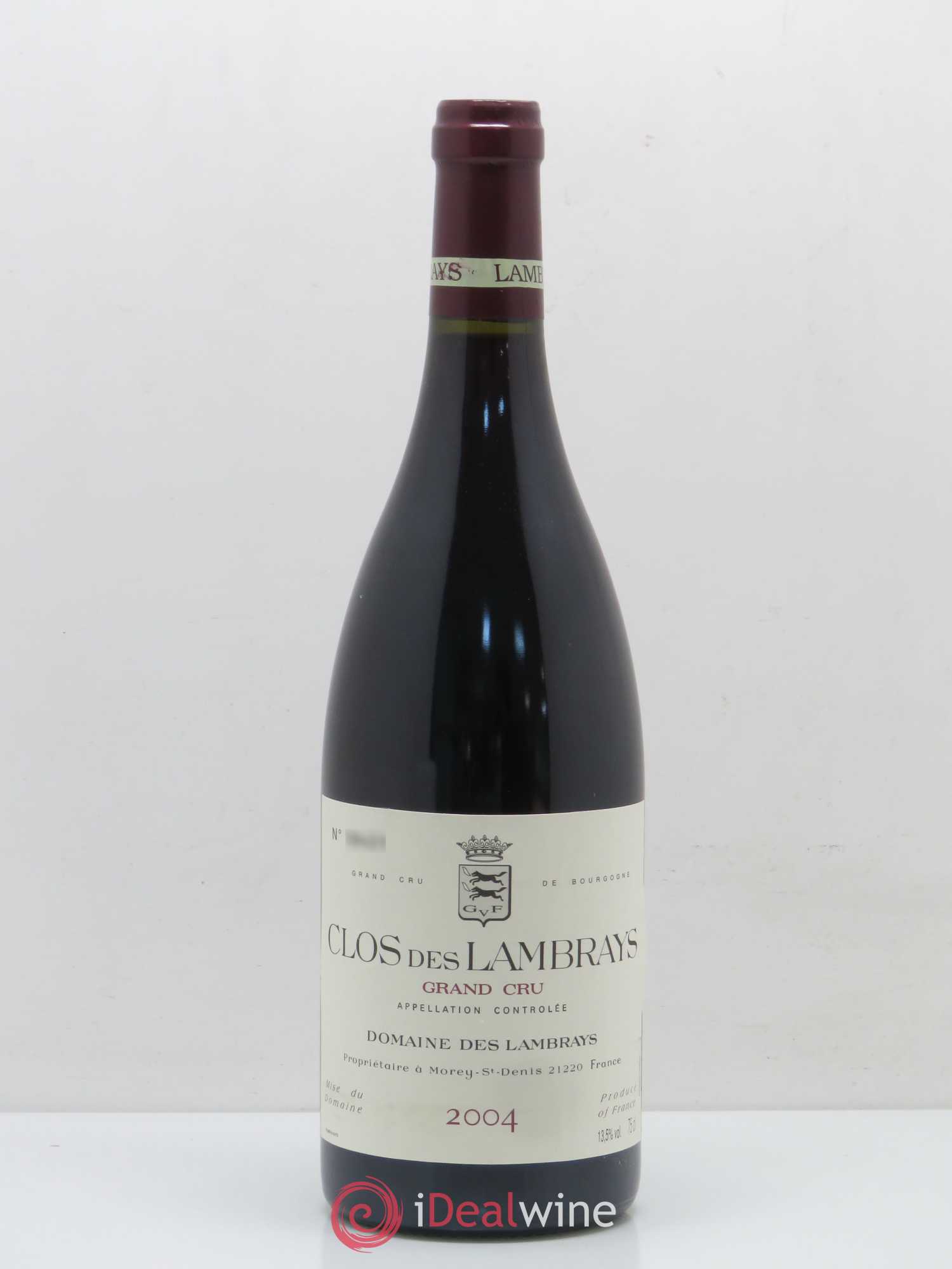 Clos des Lambrays Grand Cru Domaine des Lambrays 2004 - Lot de 1 bouteille - 0