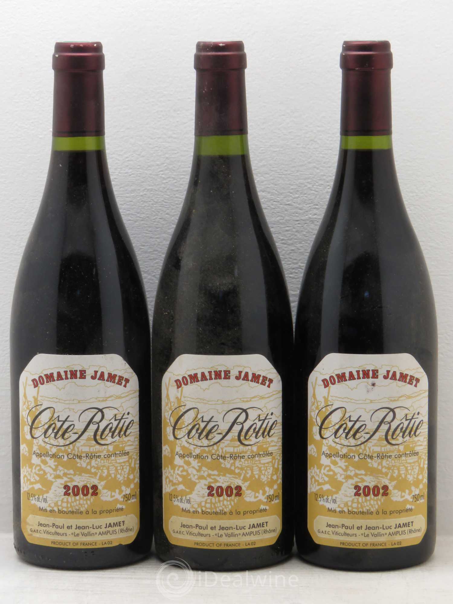 Côte-Rôtie Jamet (Domaine) 2002 - Lot de 3 bouteilles - 0