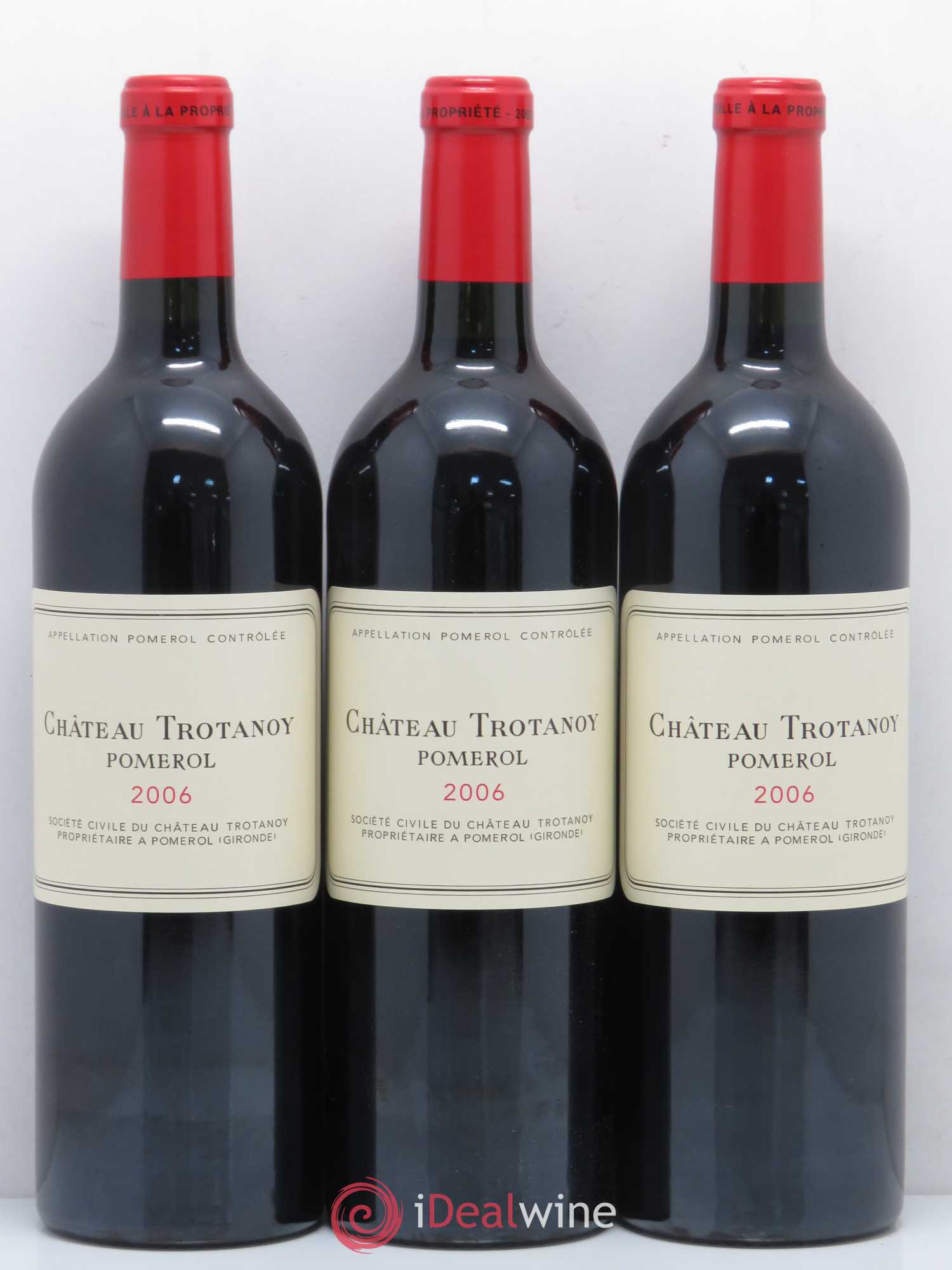 Château Trotanoy 2006 - Lot de 3 bouteilles - 0