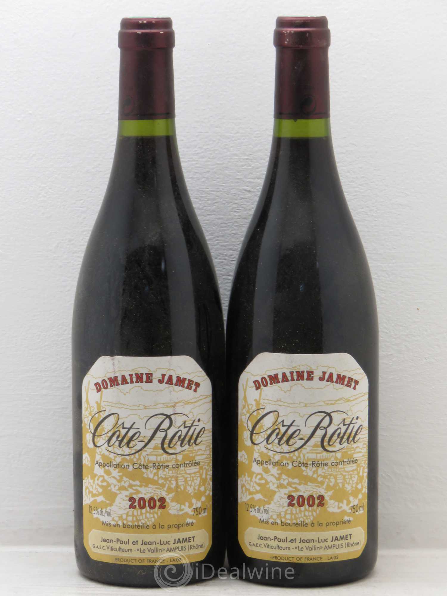 Côte-Rôtie Jamet (Domaine) 2002 - Lot de 2 bouteilles - 0