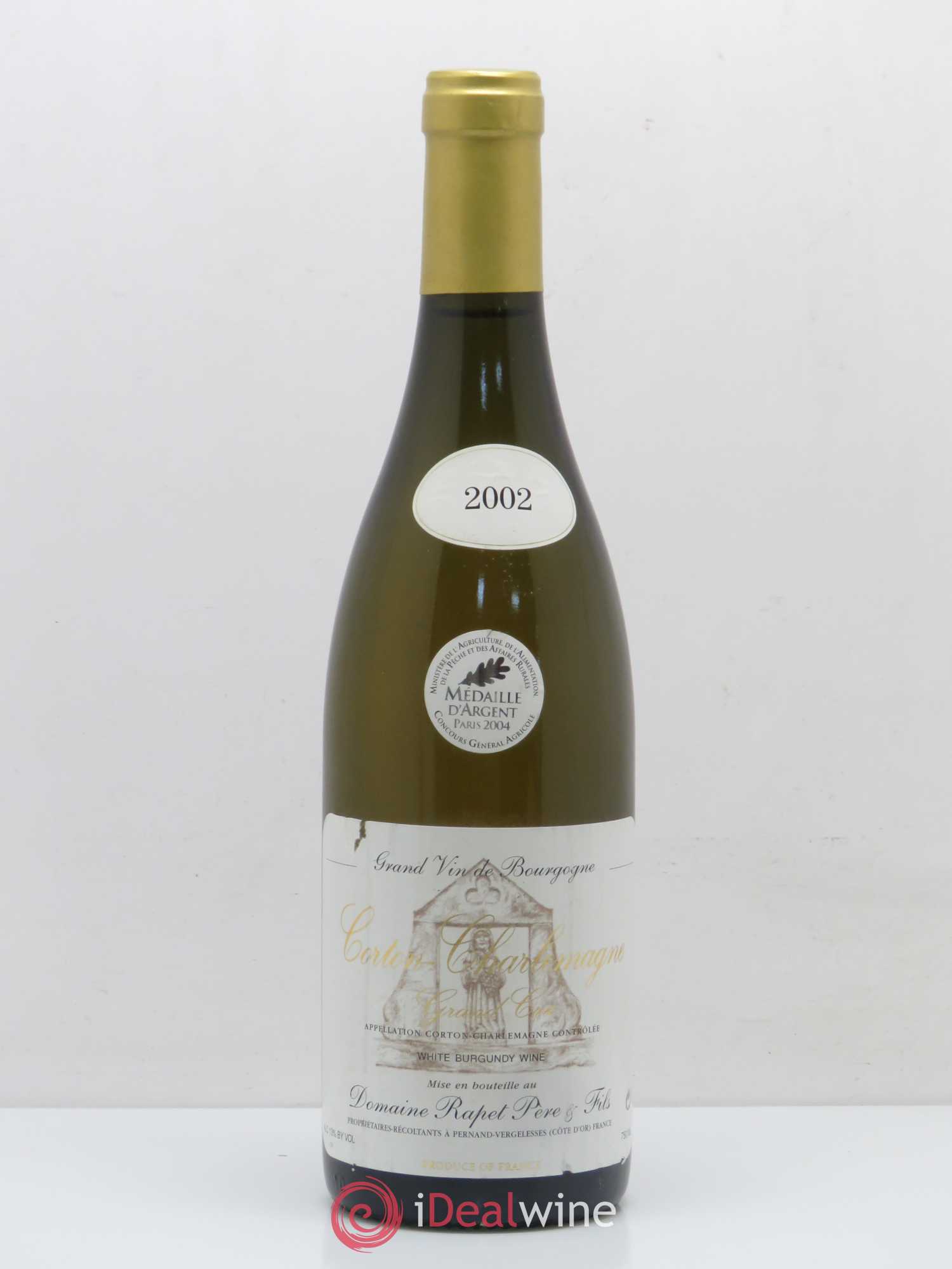 Corton-Charlemagne Grand Cru Rapet Père & Fils 2002 - Lot de 1 bouteille - 0