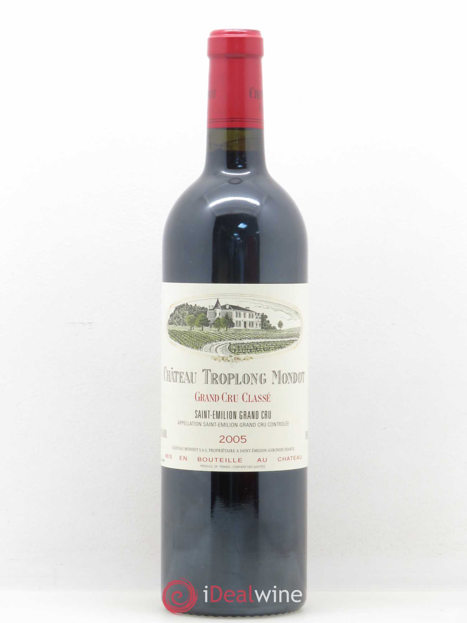 Château Troplong Mondot 1er Grand Cru Classé B 2005 - Lot de 1 bouteille - 0