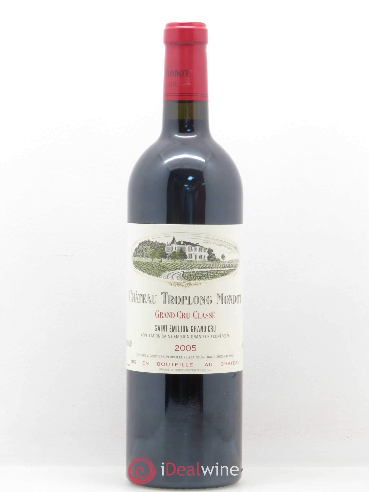 Château Troplong Mondot 1er Grand Cru Classé B 2005 - Lot de 1 bouteille - 0