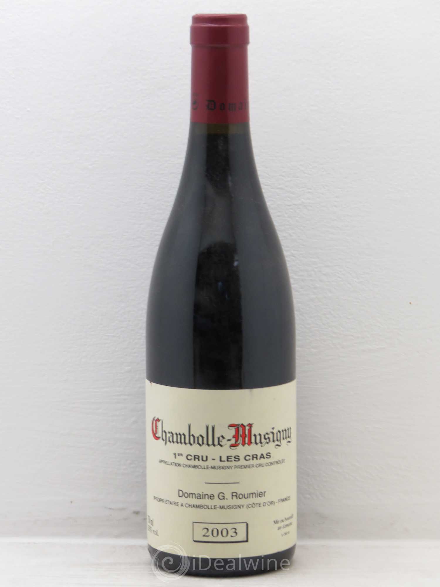 Chambolle-Musigny 1er Cru Les Cras Georges Roumier (Domaine) 2003 - Lot de 1 bouteille - 0