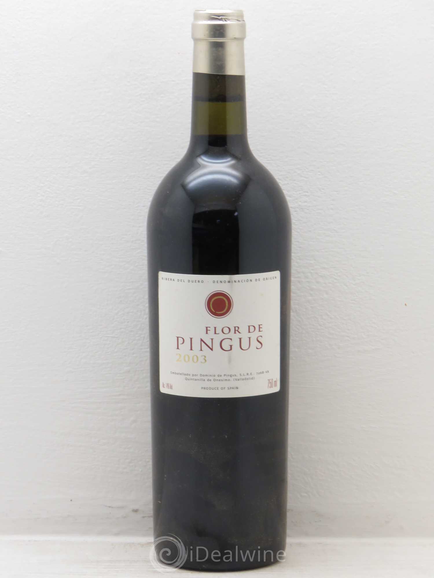 Ribera Del Duero Flor de Pingus Dominio de Pingus - Peter Sisseck 2003 - Lot de 1 bouteille - 0