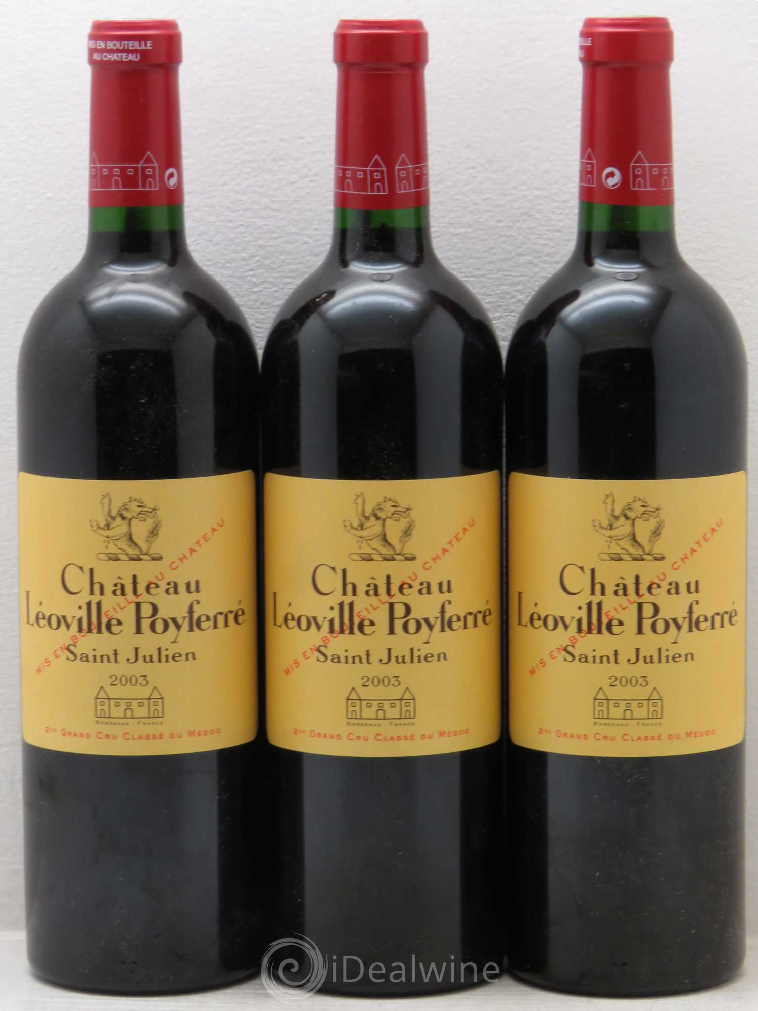 Château Léoville Poyferré 2ème Grand Cru Classé 2003 - Lot de 12 bouteilles - 3