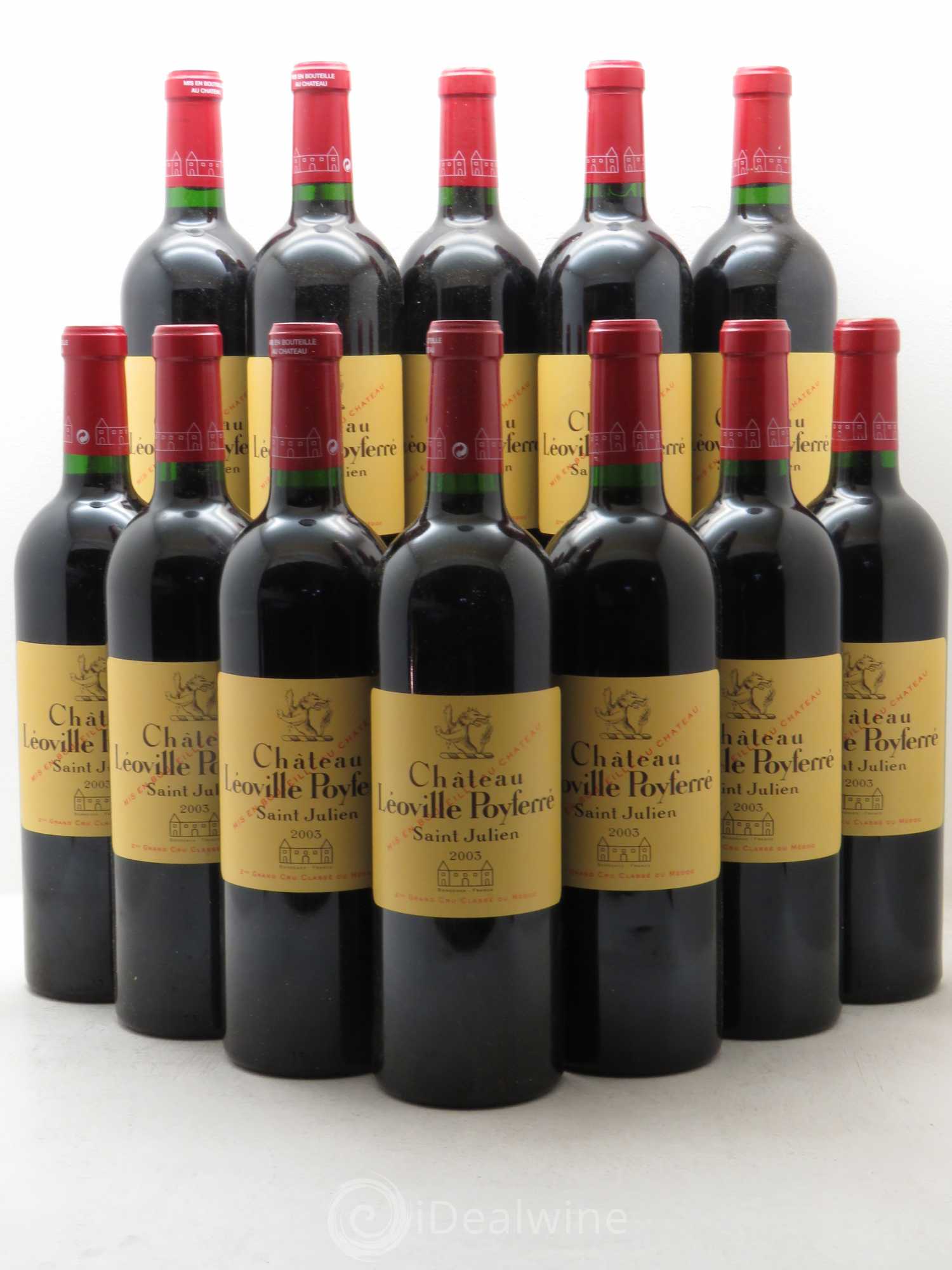 Château Léoville Poyferré 2ème Grand Cru Classé 2003 - Lot de 12 bouteilles - 0