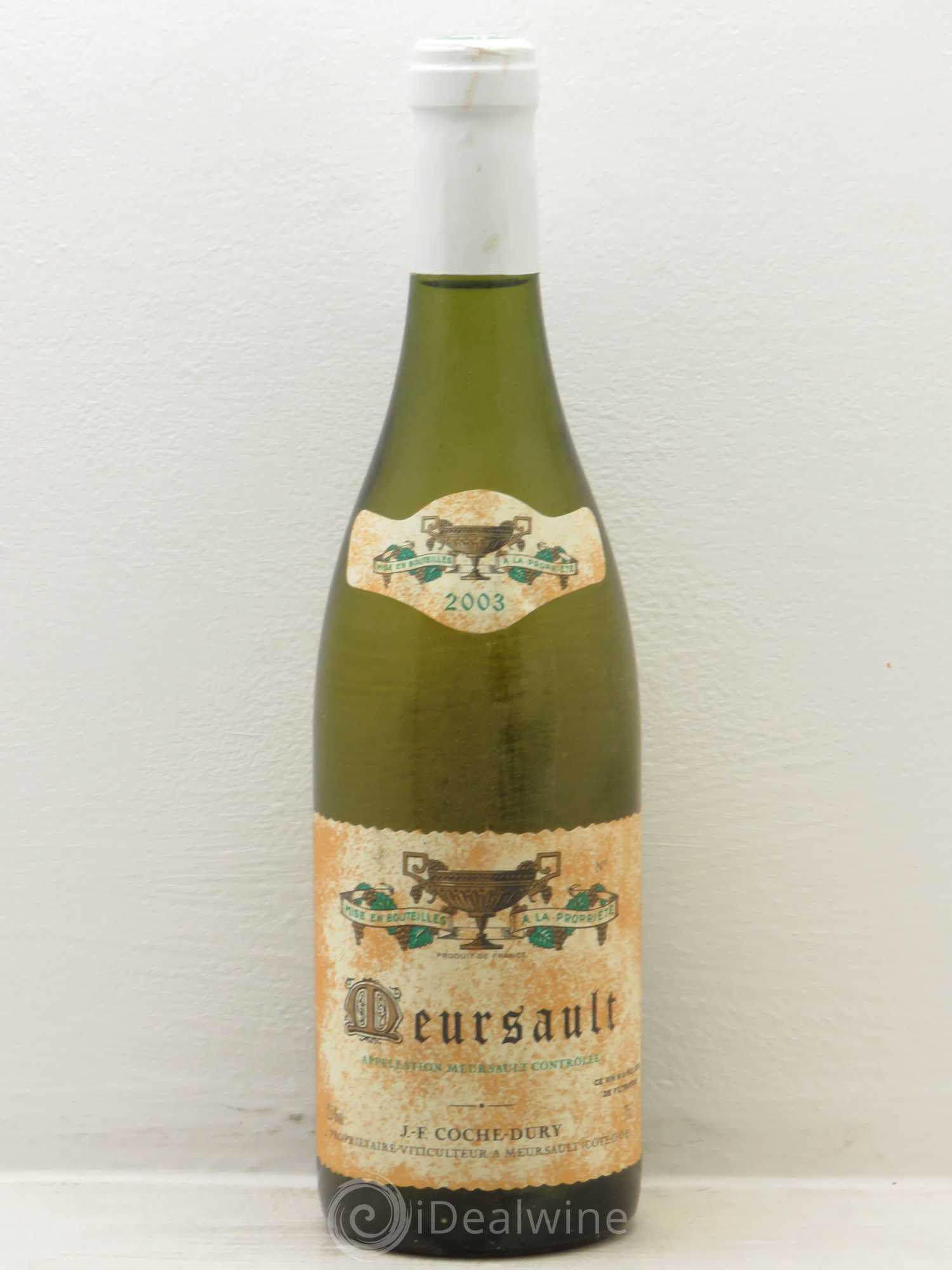 Meursault Coche Dury (Domaine) 2003 - Lot de 1 bouteille - 0