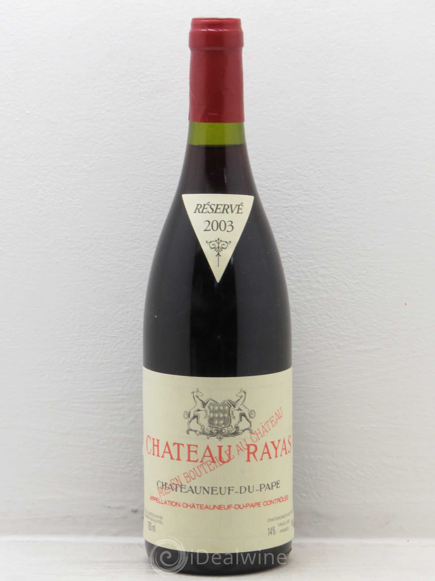 Châteauneuf-du-Pape Château Rayas Emmanuel Reynaud 2003 - Lot de 1 bouteille - 0