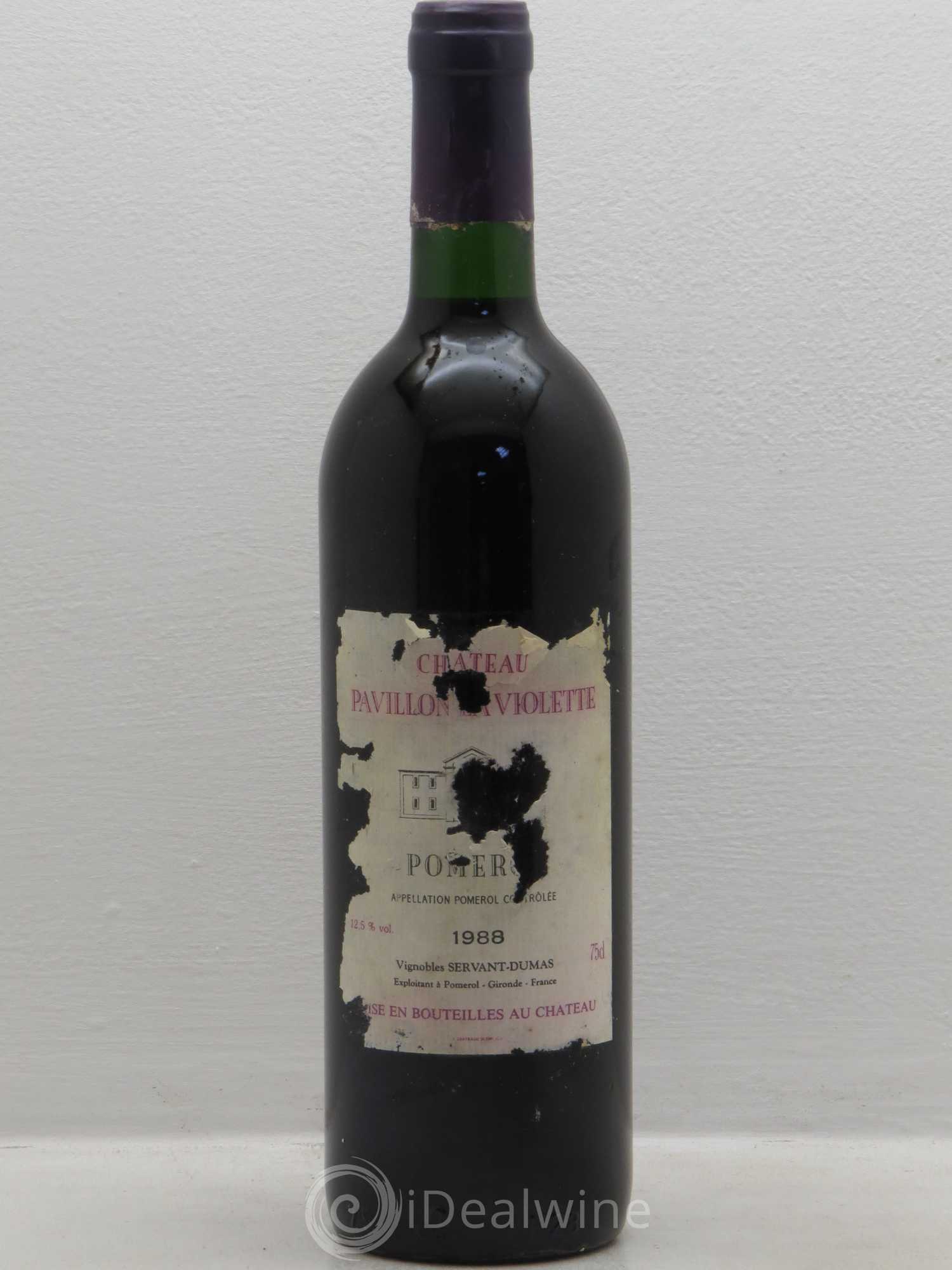 Pomerol Pavillon de La Violette 1988 - Posten von 1 Flasche - 0