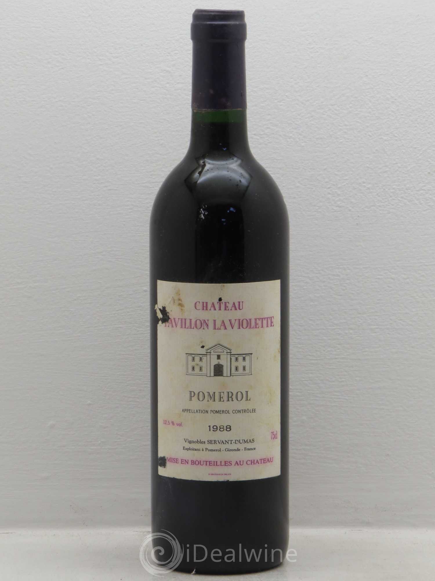 Pomerol Pavillon de La Violette 1988 - Posten von 1 Flasche - 0