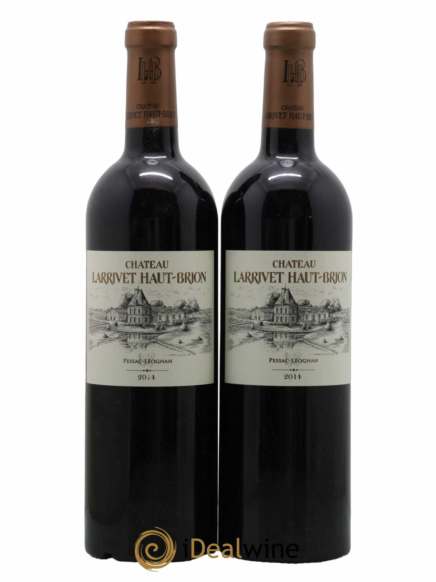 Château Larrivet Haut-Brion 2014 - Lot of 2 bottles - 0
