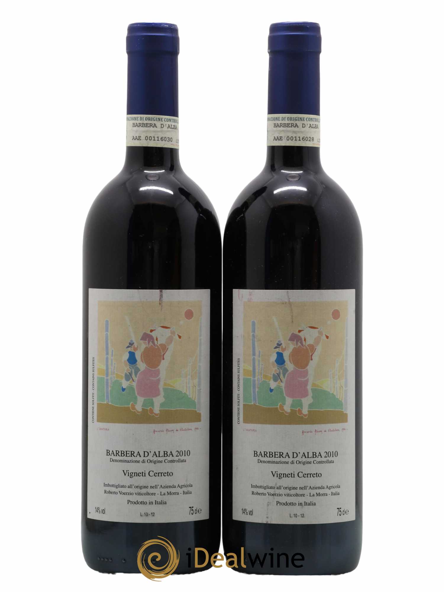 Barbera d'Alba DOC Cerreto Roberto Voerzio 2010 - Lot de 2 bouteilles - 0