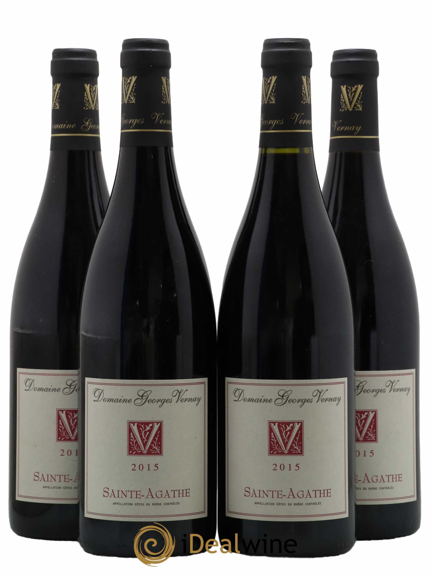 Côtes-du-Rhône Sainte-Agathe Georges Vernay 2015 - Lot de 4 bouteilles - 0