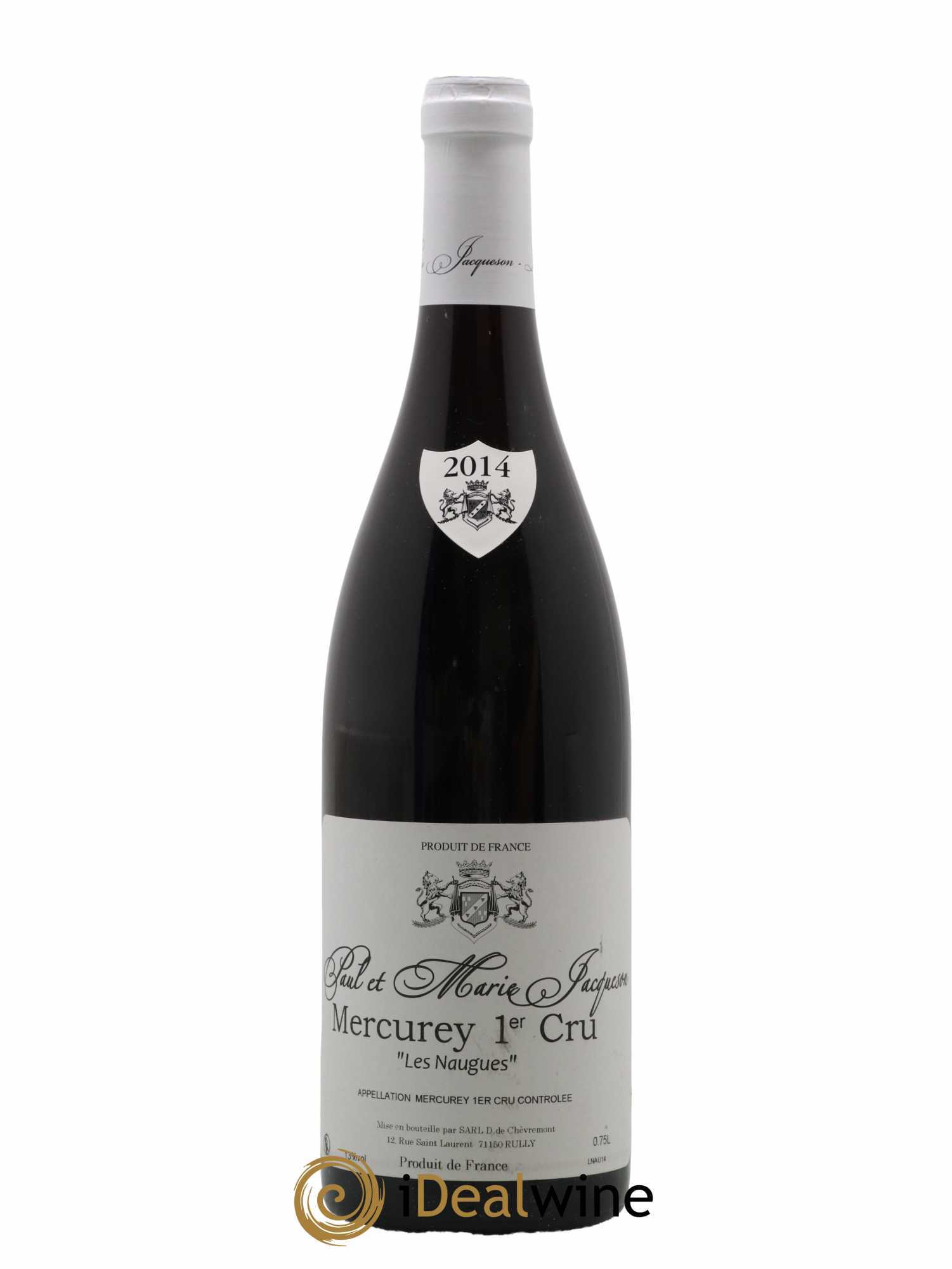 Mercurey 1er Cru Les Naugues Paul & Marie Jacqueson 2014 - Lot de 1 bouteille - 0