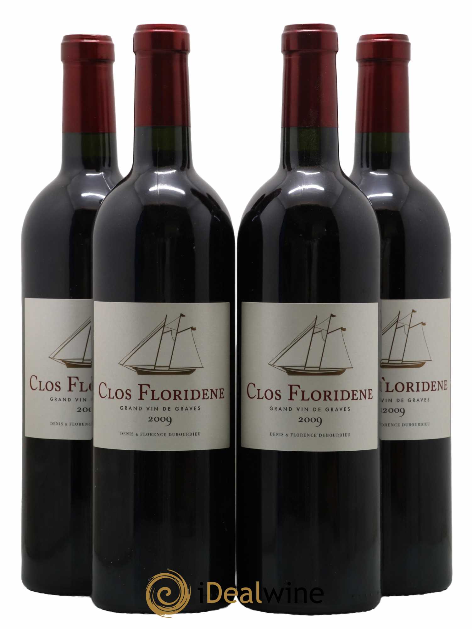 Clos Floridène 2009 - Posten von 4 Flaschen - 0
