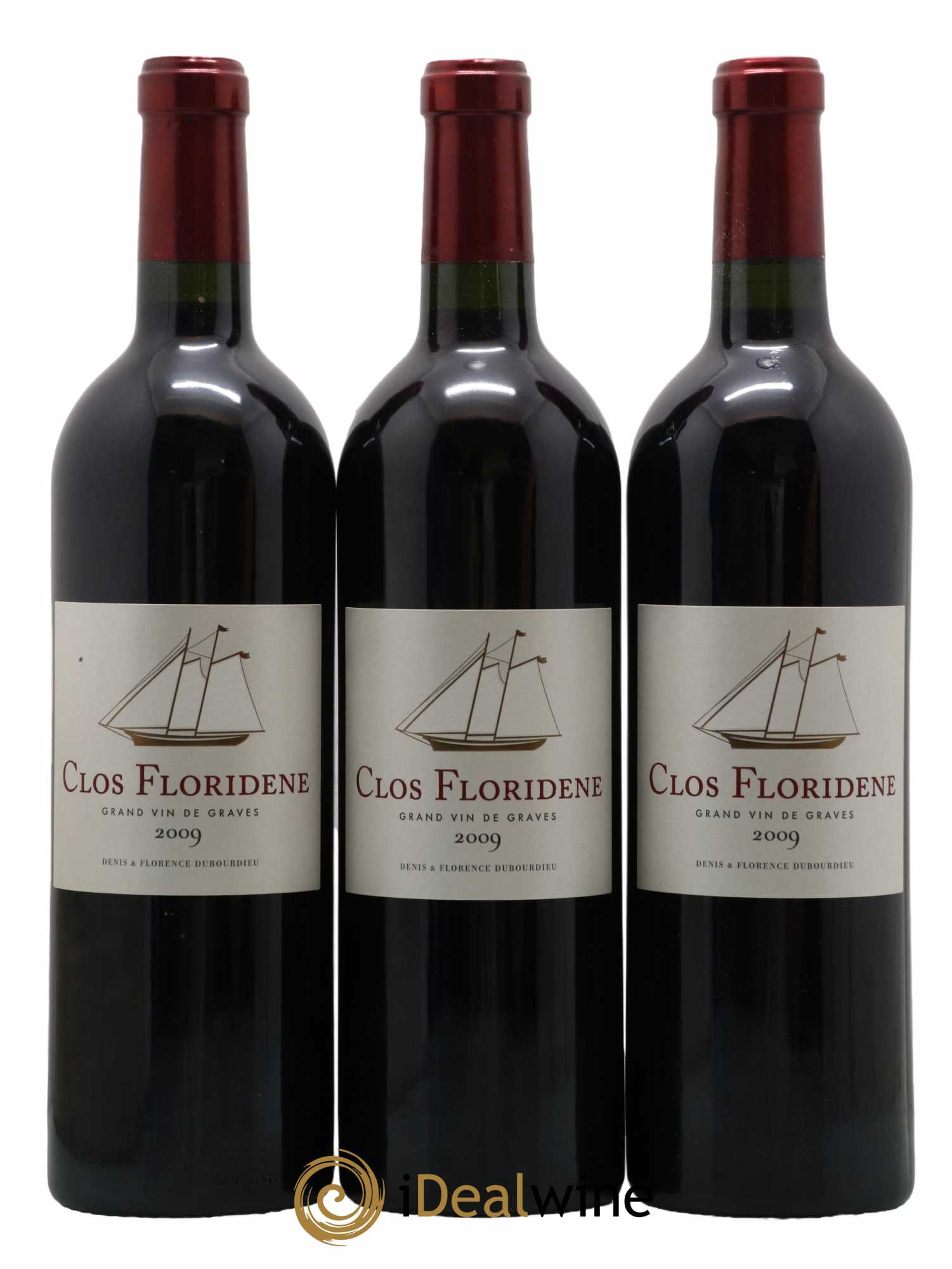 Clos Floridène 2009 - Lot of 3 bottles - 0