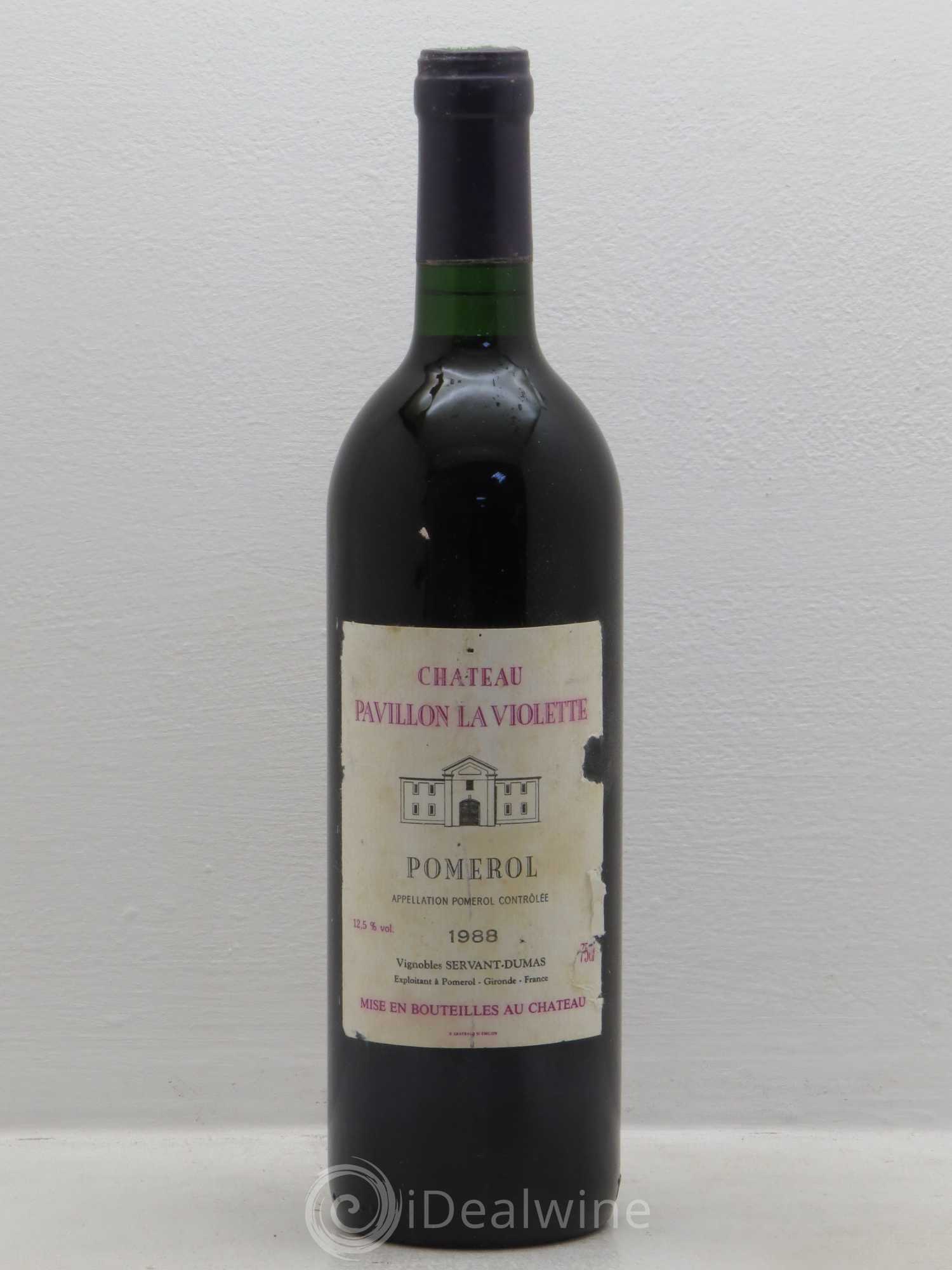 Pomerol Pavillon de La Violette 1988 - Posten von 1 Flasche - 0