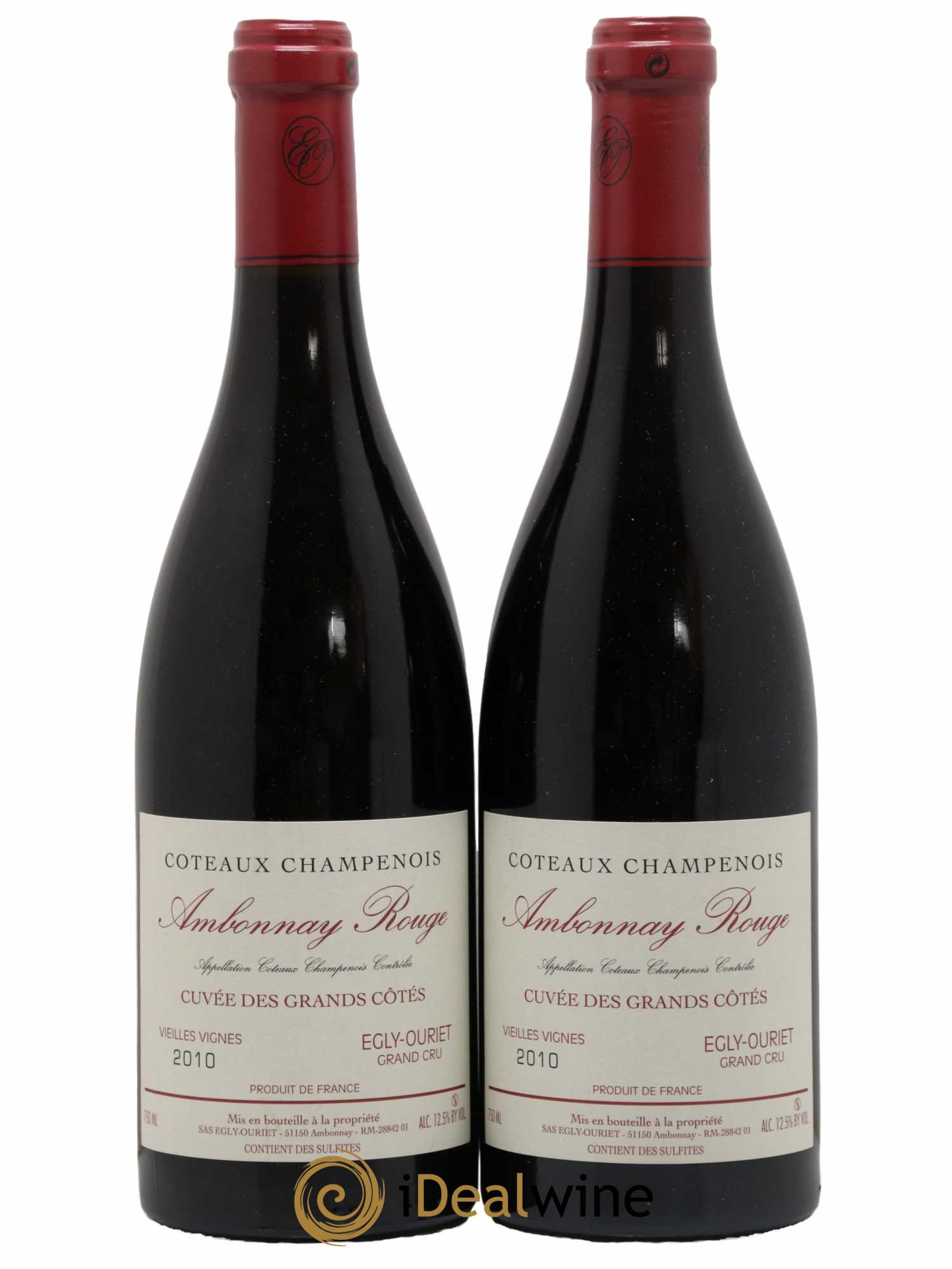 Ambonnay Cuvée des Grands Côtés VV Grand Cru Egly-Ouriet 2010 - Lot de 2 bouteilles - 0