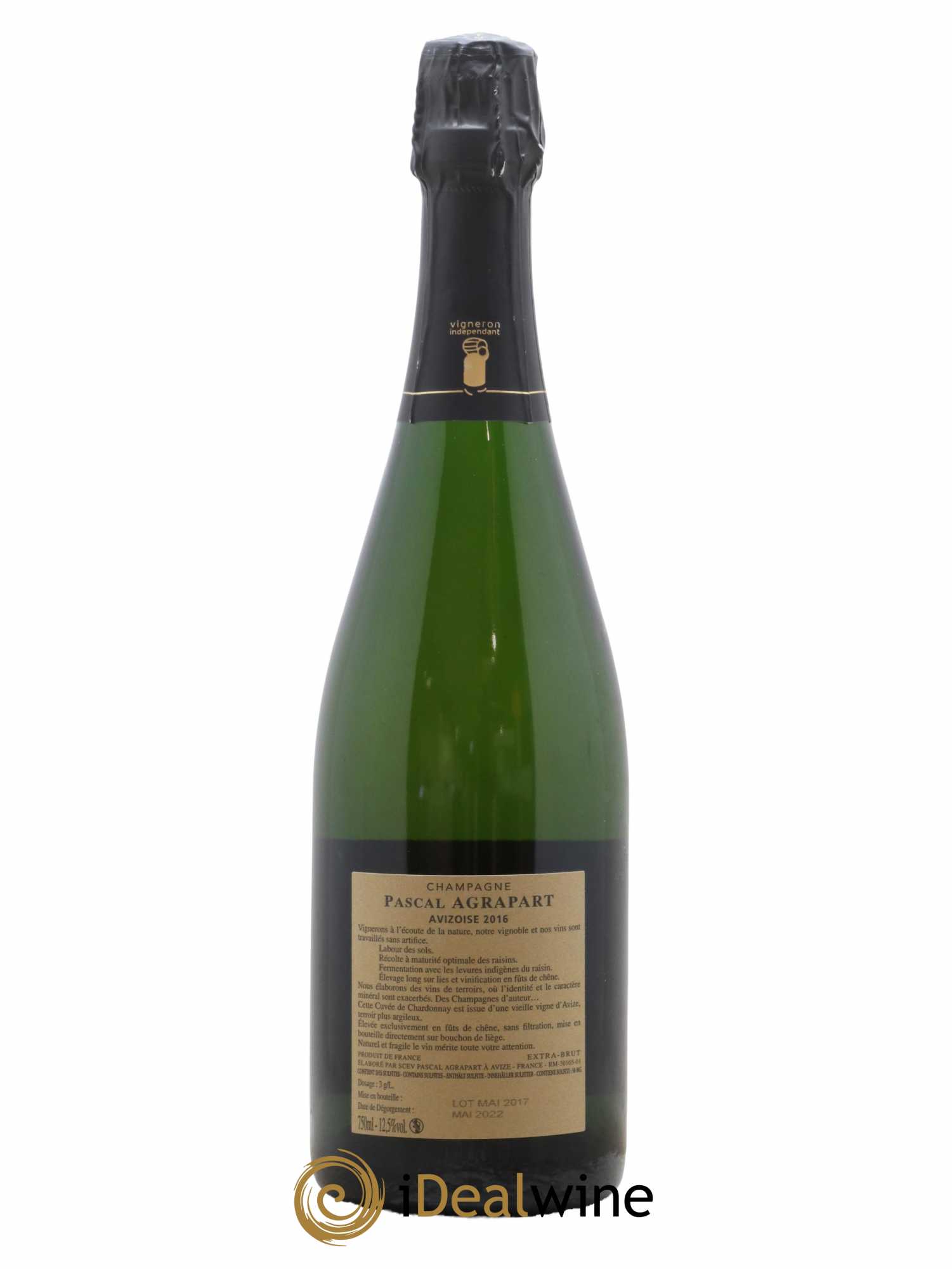 Avizoise Blanc de Blancs Brut Nature Pascal Agrapart 2016 - Lot de 1 bouteille - 1