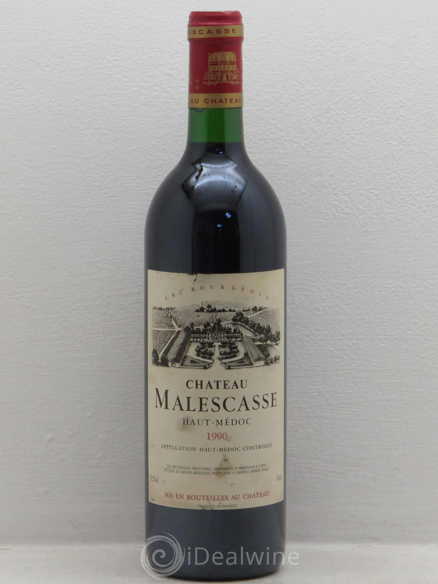 Château Malescasse Cru Bourgeois Exceptionnel (sans prix de réserve) 1990 - Lot de 1 bouteille - 0
