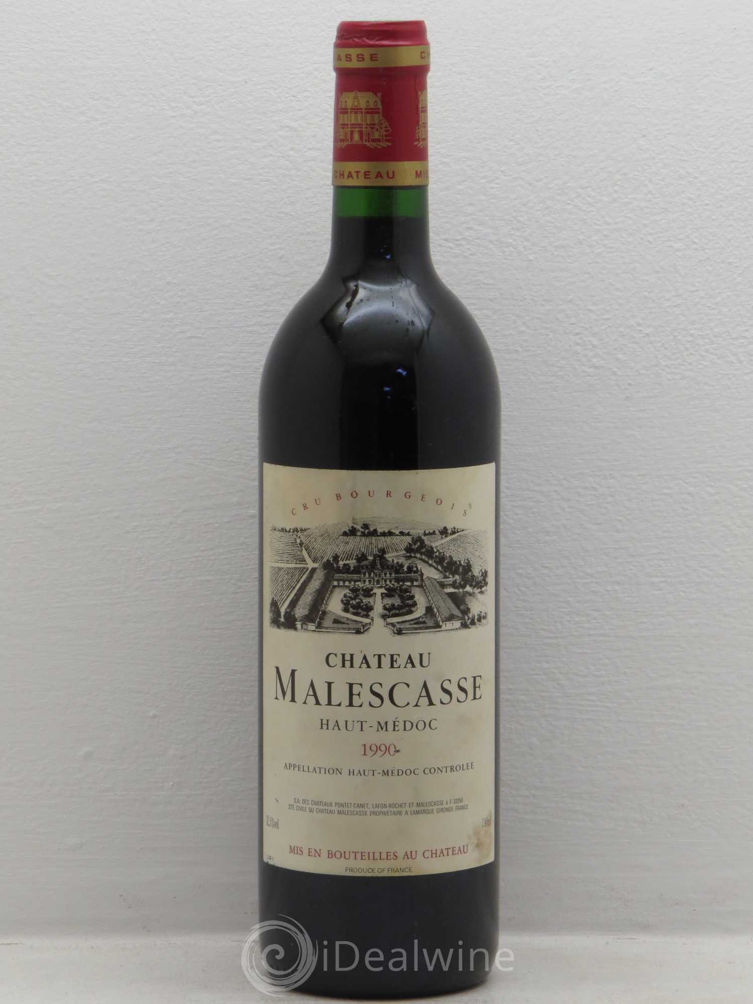 Château Malescasse Cru Bourgeois Exceptionnel (sans prix de réserve) 1990 - Lot de 1 bouteille - 0
