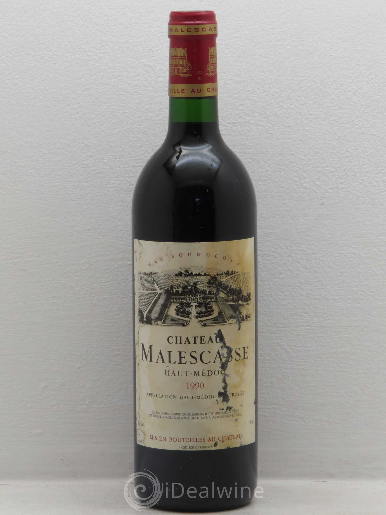Château Malescasse Cru Bourgeois Exceptionnel (sans prix de réserve) 1990 - Lot de 1 bouteille - 0