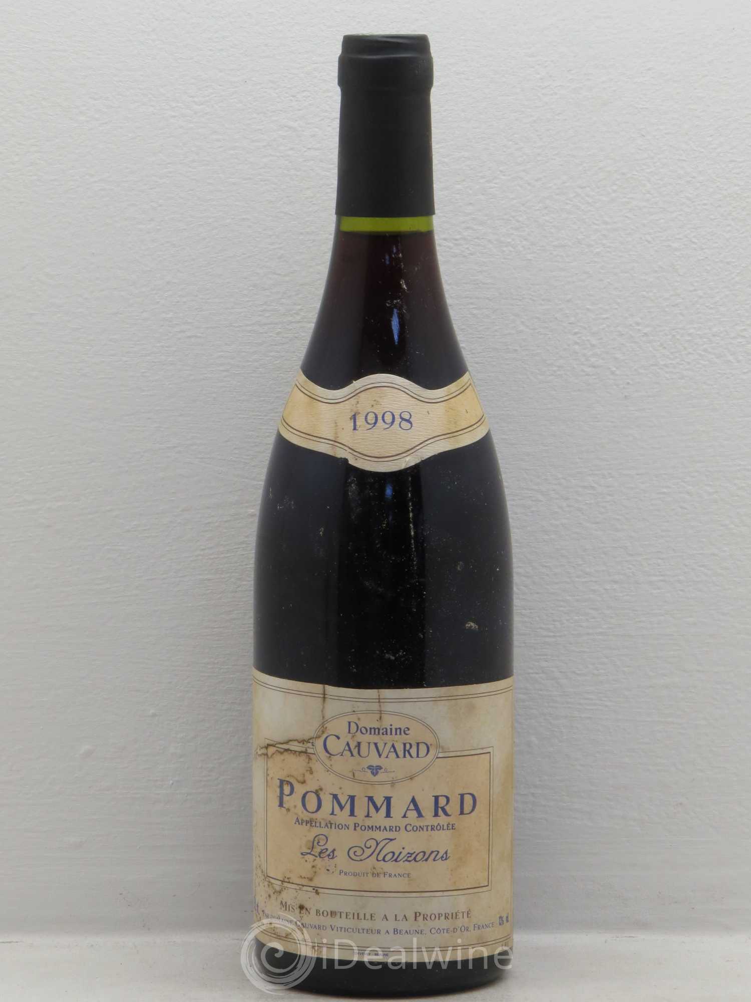 Pommard Domaine Cauvart Les Moizons(sans prix de réserve) 1998 - Posten von 1 Flasche - 0