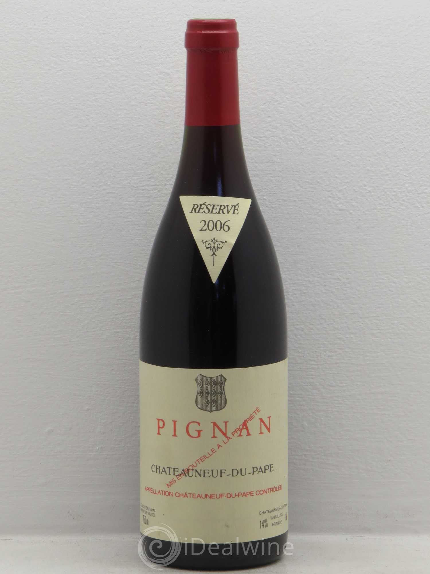 Châteauneuf-du-Pape Pignan Emmanuel Reynaud 2006 - Lot de 1 bouteille - 0