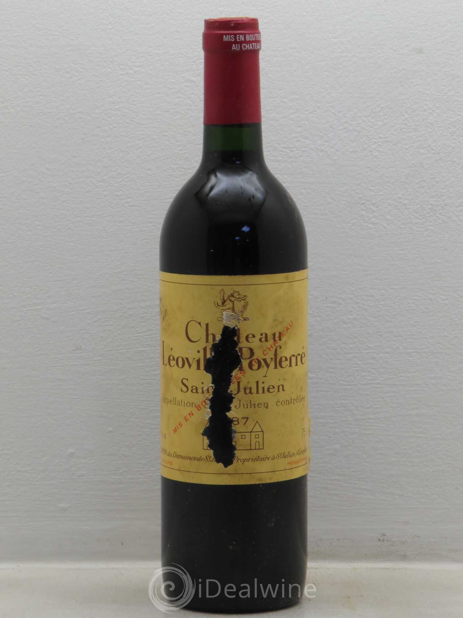 Château Léoville Poyferré 2ème Grand Cru Classé (sans prix de réserve) 1987 - Lot de 1 bouteille - 0