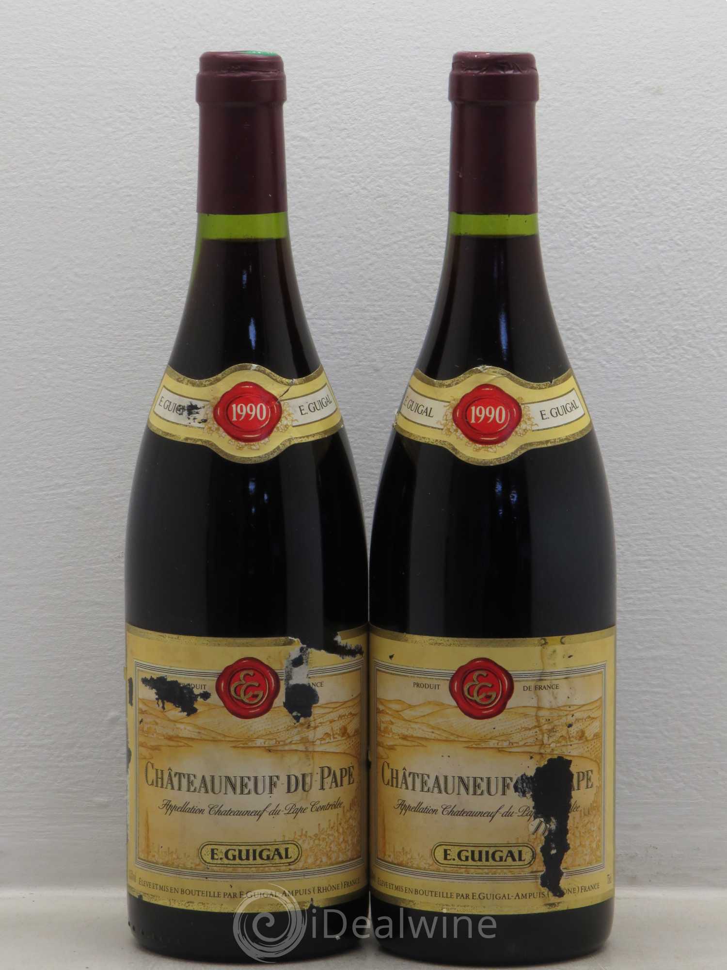 Châteauneuf-du-Pape Guigal 1990 - Lot de 2 bouteilles - 0