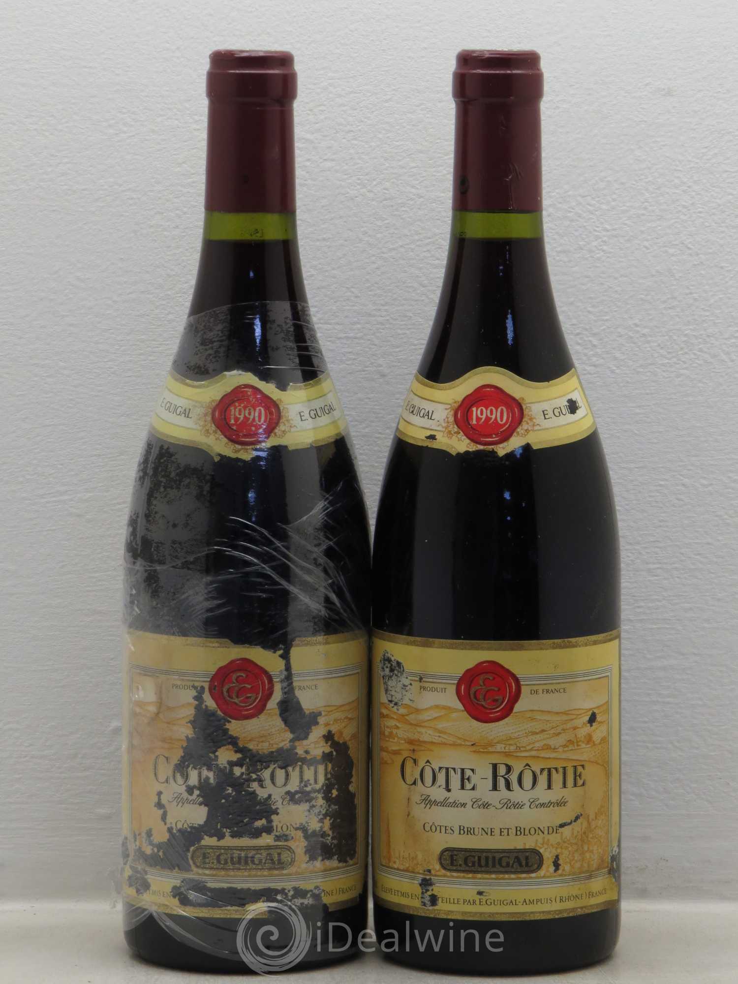 Côte-Rôtie Côtes Brune et Blonde Guigal 1990 - Lot de 2 bouteilles - 0
