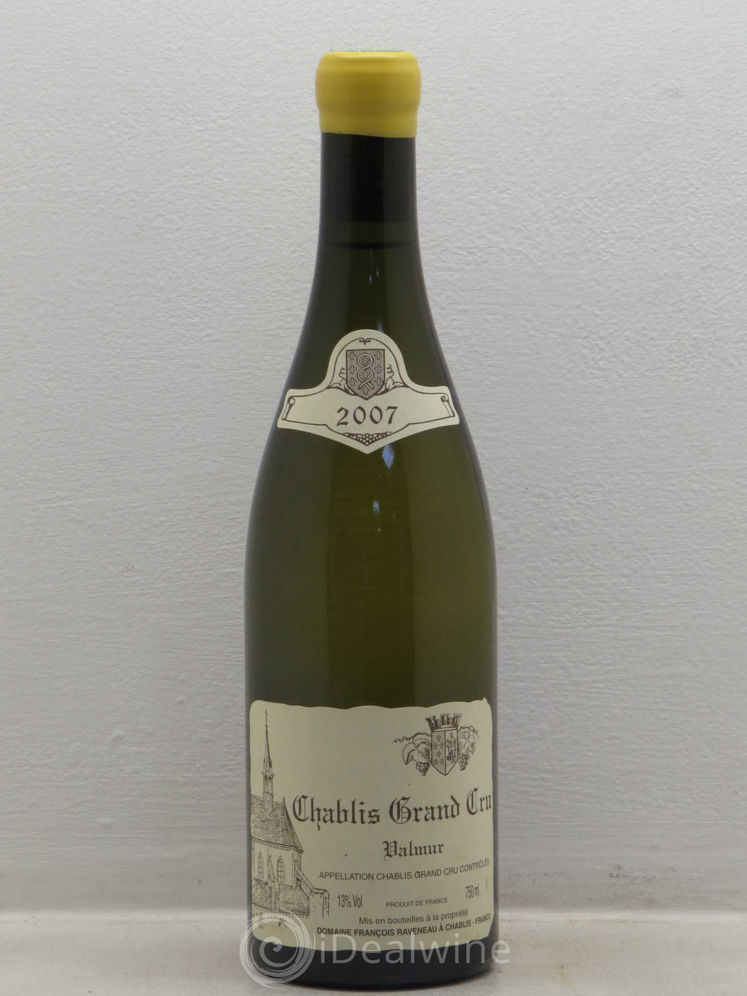 Chablis Grand Cru Valmur Raveneau (Domaine) 2007 - Lot de 1 bouteille - 0
