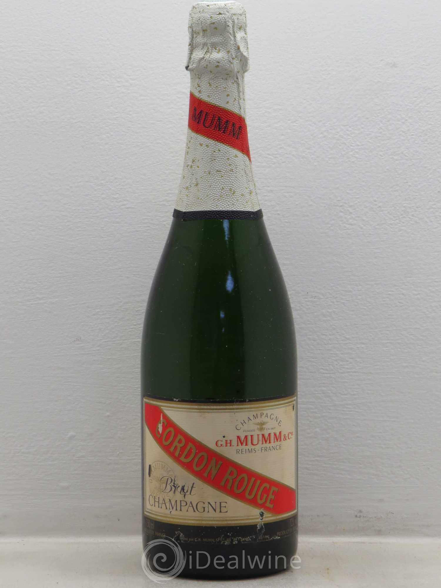 Champagne Mumm Cordon Rouge (sans prix de réserve) - Lot de 1 bouteille - 0