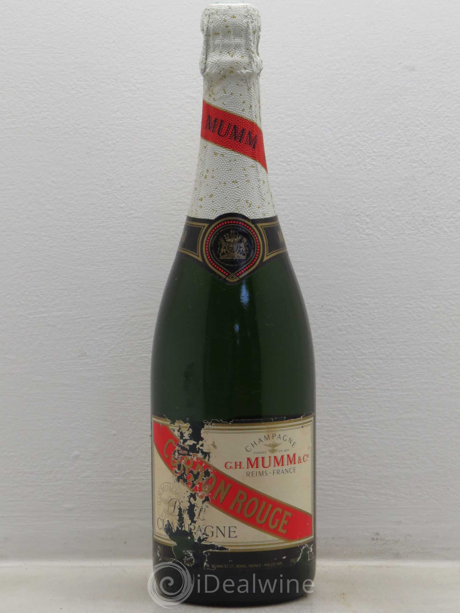 Champagne Mumm Cordon Rouge (sans prix de réserve) - Lot de 1 bouteille - 0