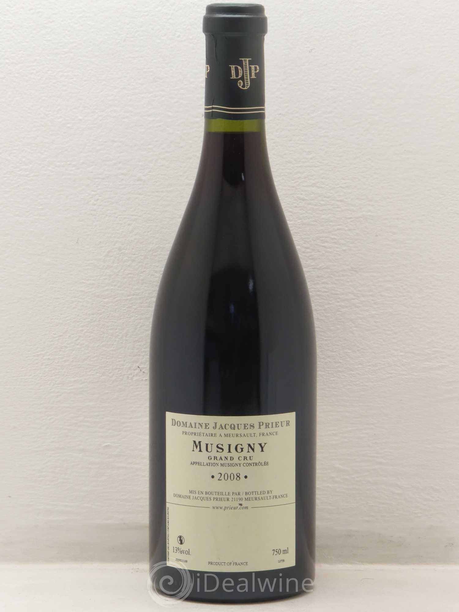 Musigny Grand Cru Jacques Prieur (Domaine) 2008 - Lot de 1 bouteille - 1