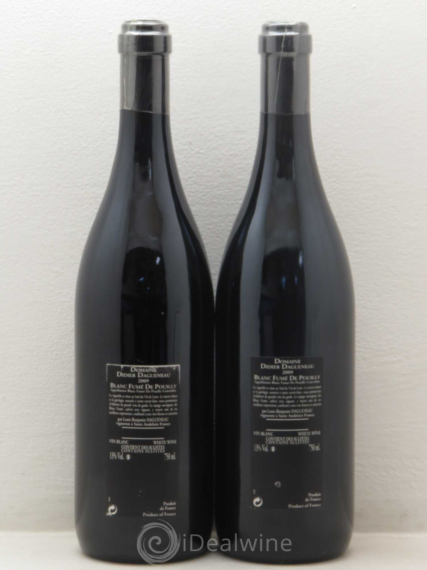 Vin de France (anciennement Pouilly-Fumé) Silex Dagueneau (Domaine Didier - Louis-Benjamin) 2009 - Lot de 2 bouteilles - 1