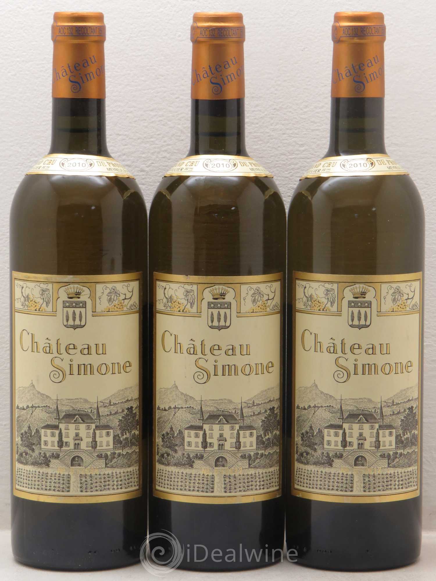 Palette Château Simone Famille Rougier 2010 - Lot de 3 bouteilles - 0