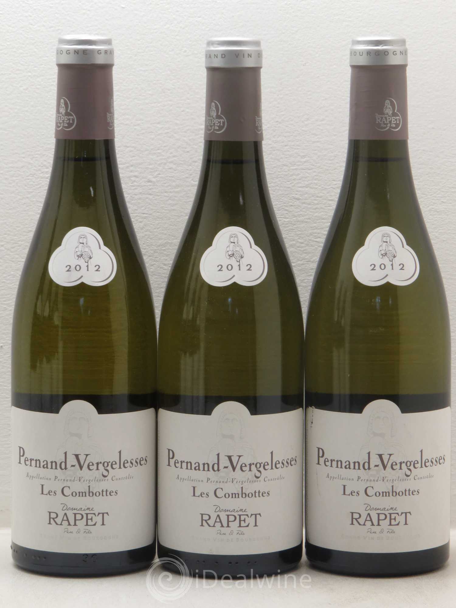 Pernand-Vergelesses Les Combottes Rapet Père & Fils 2012 - Lot de 6 bouteilles - 1