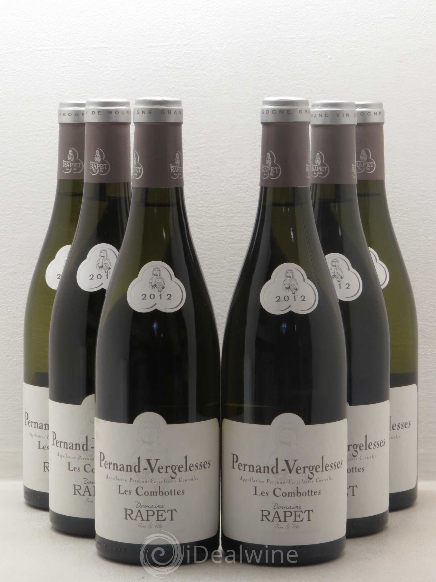 Pernand-Vergelesses Les Combottes Rapet Père & Fils 2012 - Lot de 6 bouteilles - 0
