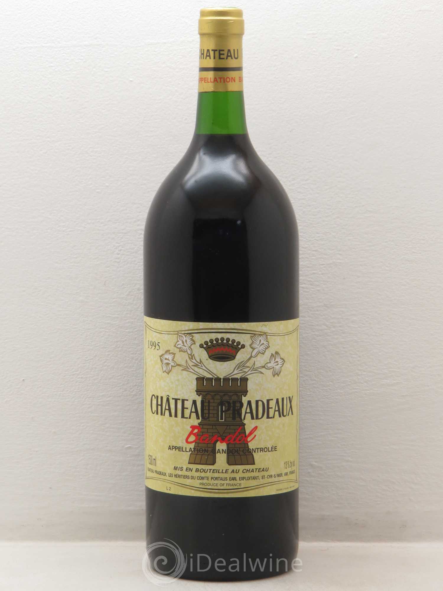 Bandol Château Pradeaux Famille Portalis 1995 - Lot de 1 magnum - 0