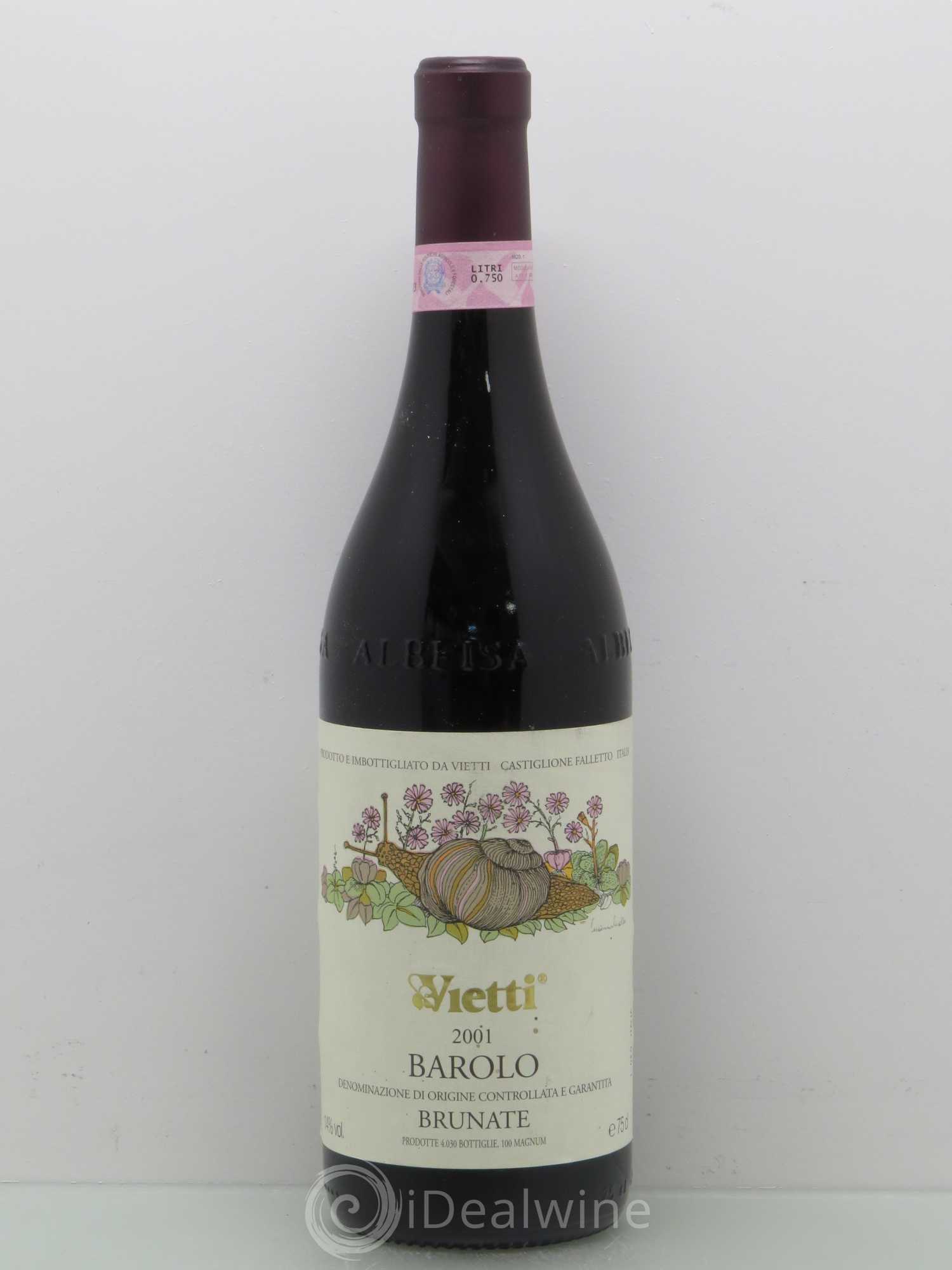 Barolo Brunate Vietti 2001 - Posten von 1 Flasche - 0