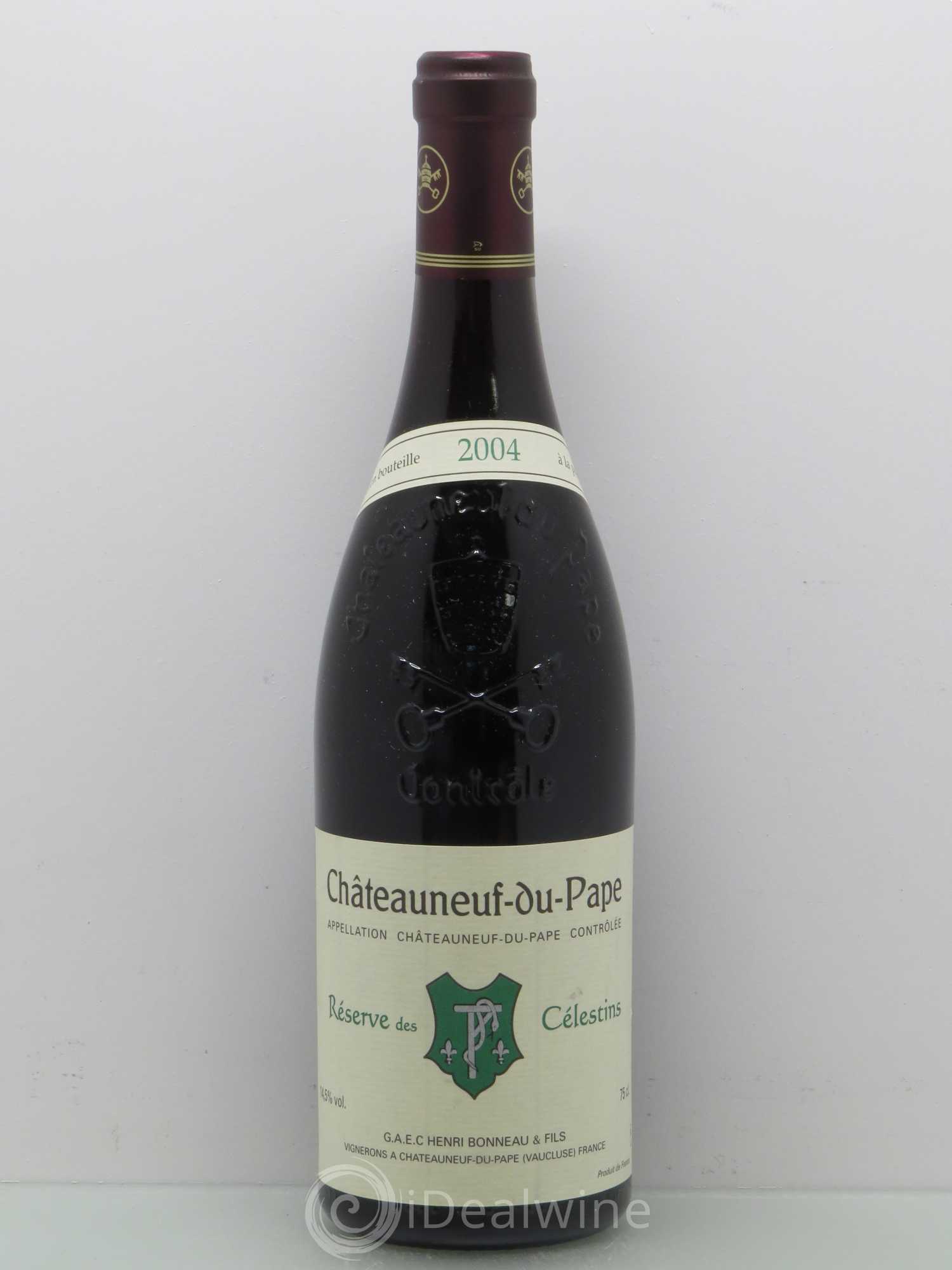 Châteauneuf-du-Pape Réserve des Célestins Henri Bonneau & Fils 2004 - Lot de 1 bouteille - 0