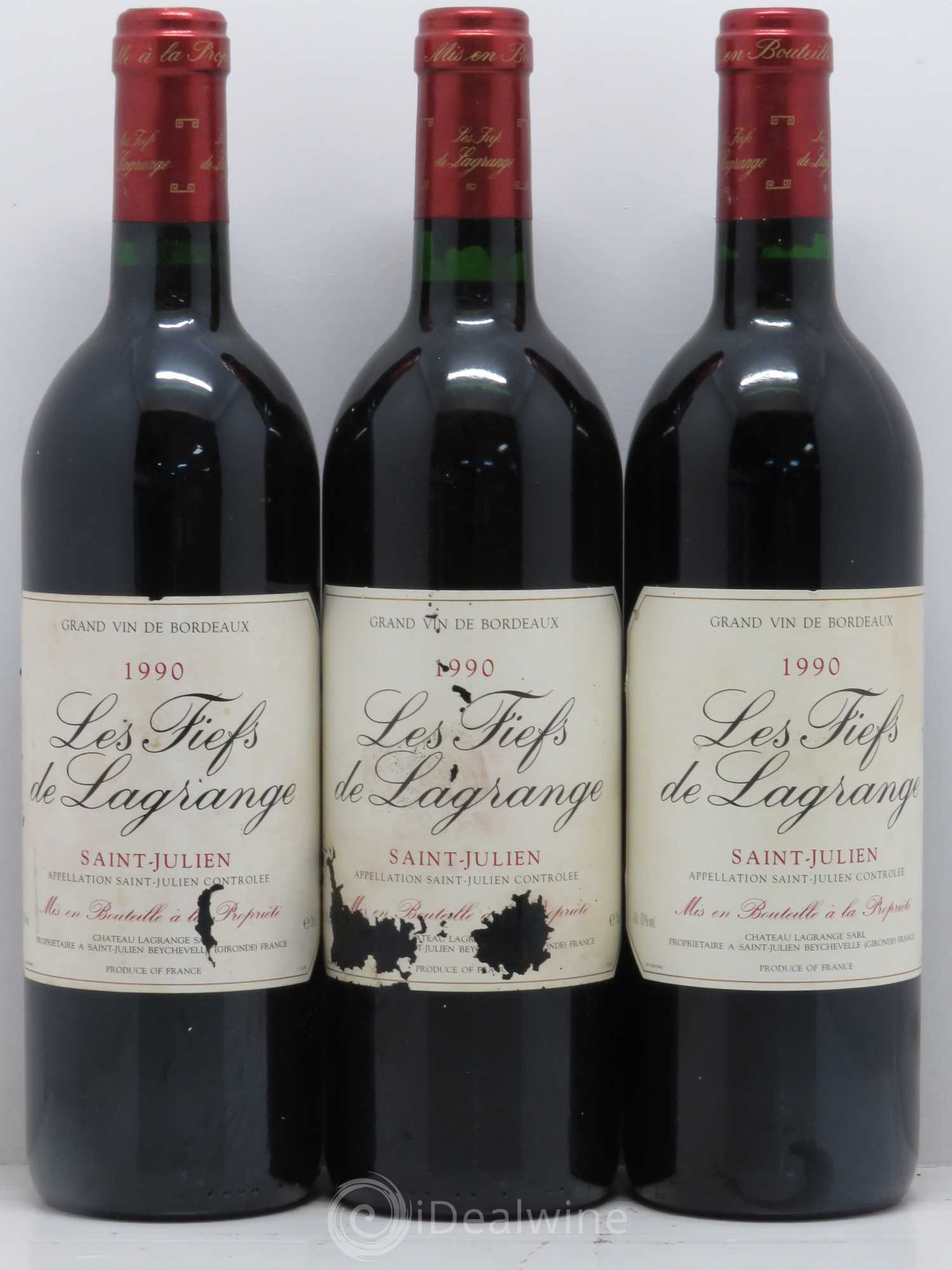 Les Fiefs de Lagrange Second Vin 1990 - Lot de 6 bouteilles - 2
