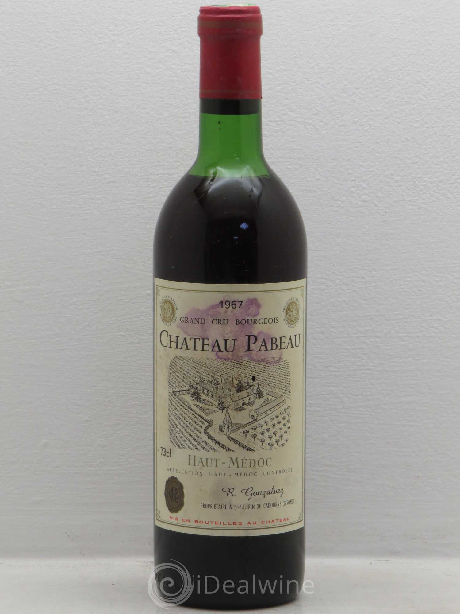 Haut Médoc château Pabeau (sans prix de réserve) 1967 - Posten von 1 Flasche - 0