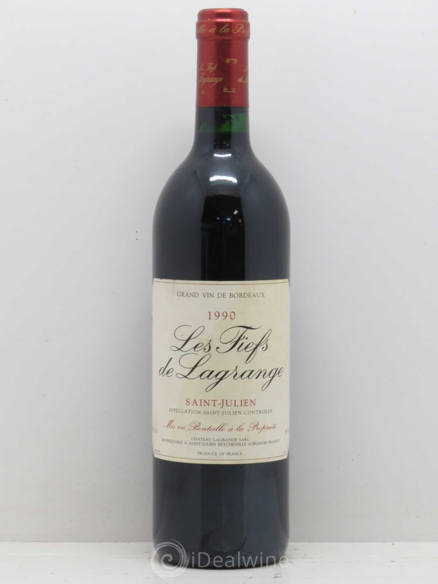 Les Fiefs de Lagrange Second Vin 1990 - Lot de 1 bouteille - 0