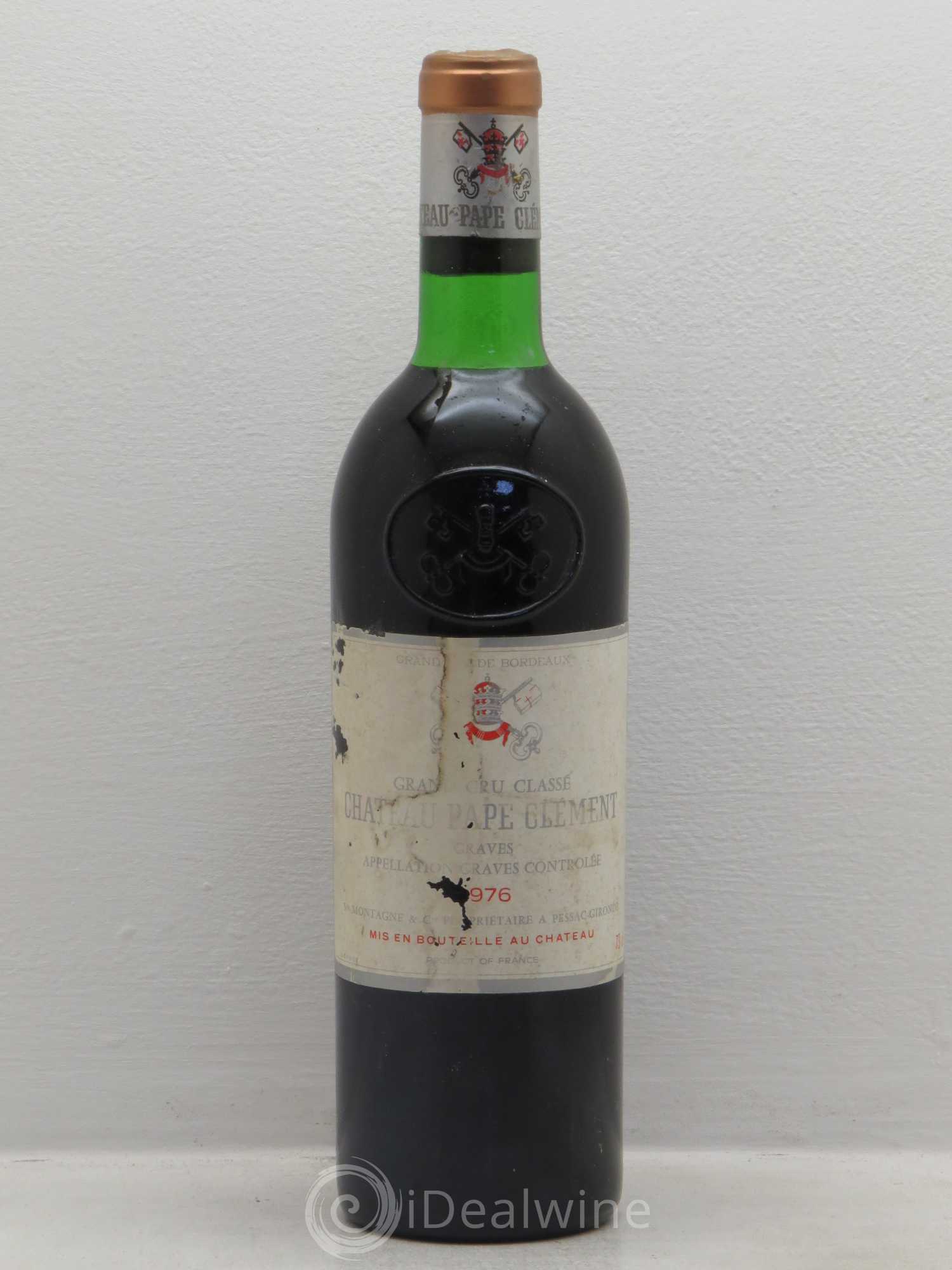 Château Pape Clément Cru Classé de Graves 1976 - Lot de 1 bouteille - 0